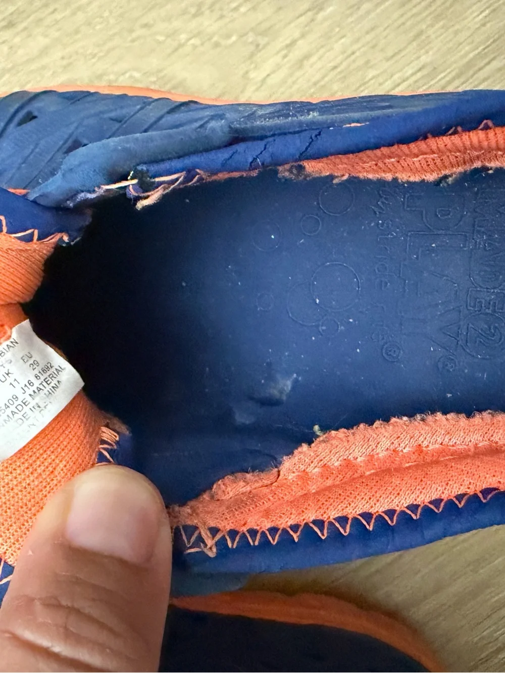 Stride Rite Phibian Water Shoes - Kids Blue and Orange 12c